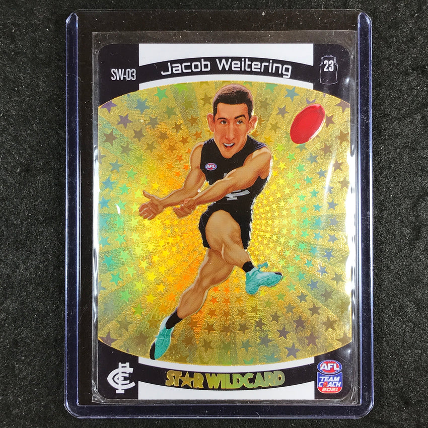 2021 Teamcoach AFL JACOB WEITERING Star Wildcard SW-03