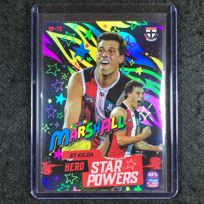 2022 Teamcoach AFL ROWAN MARSHALL Star Powers Hero Neon SP-72
