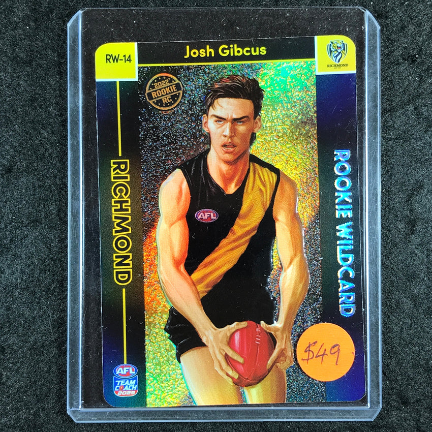 2023 Teamcoach AFL JOSH GIBCUS Rookie Wildcard Team RW-14