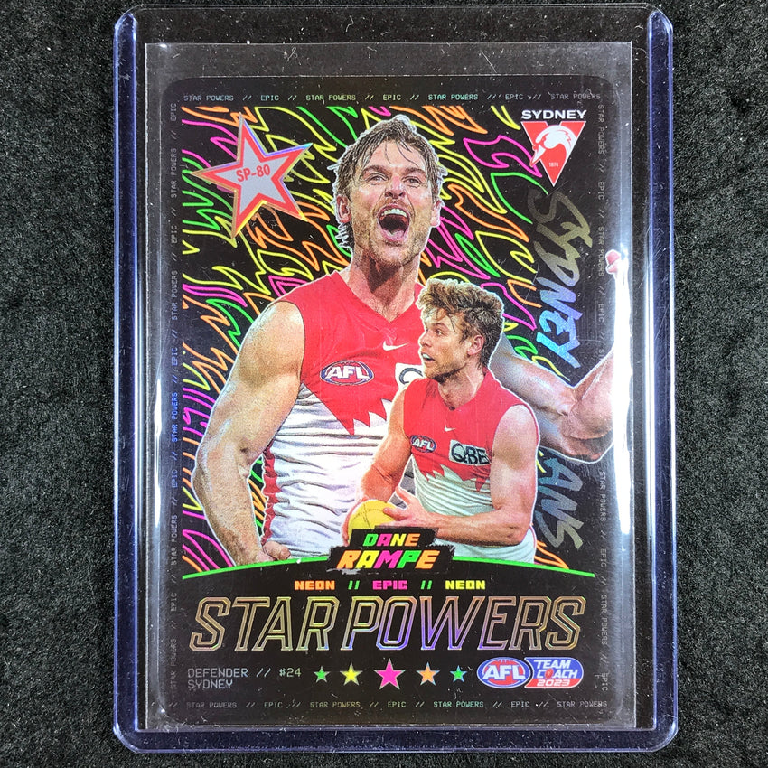2023 Teamcoach AFL DANE RAMPE Star Powers Epic Neon SP-80 (A)