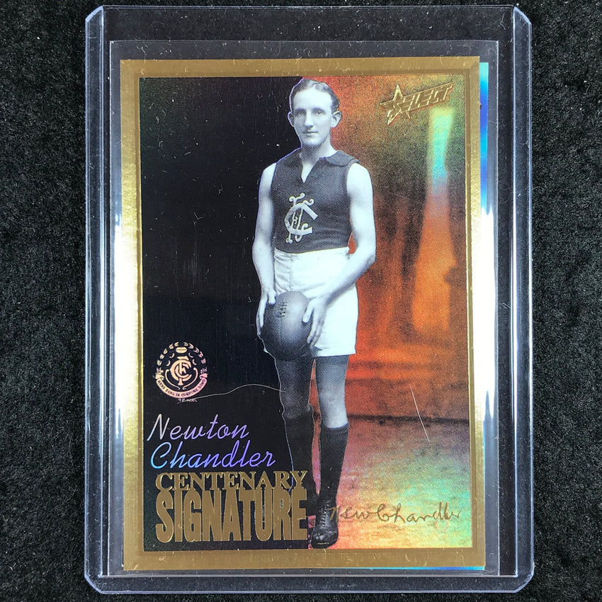 1996 Select AFL Series 2 NEWTON CHANDLER Centenary Signature 847/5700