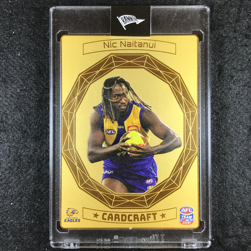 2021 Teamcoach AFL NIC NAITANUI 24k Gold Plated Prize Cardcraft CC-17
