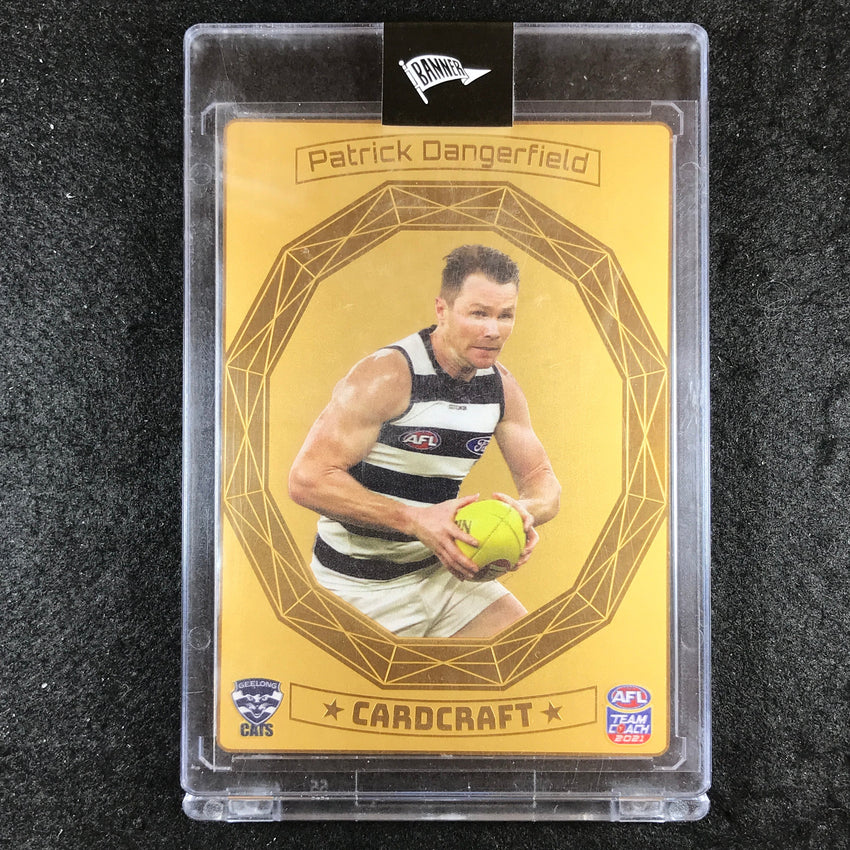 2021 Teamcoach AFL PATRICK DANGERFIELD 24k Gold Plated Prize Cardcraft CC-07 (A)