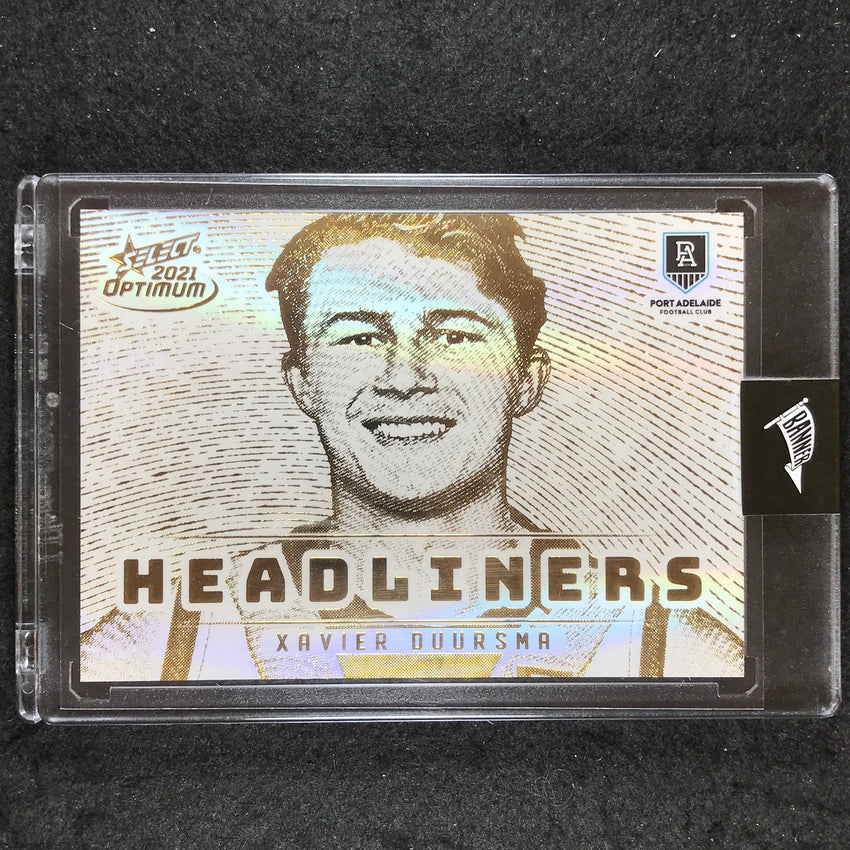 2021 Select AFL Optimum XAVIER DUURSMA Headliners Gold 20/25