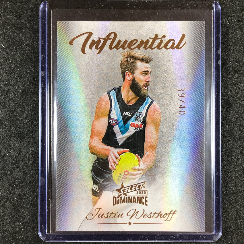 2020 Select AFL Dominance JUSTIN WESTHOFF Influential 39/40