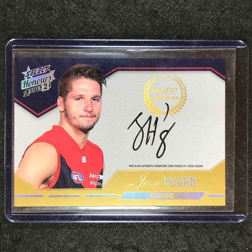 2015 Select AFL Honours 2 JESSE HOGAN Select Certified Signature 157/400