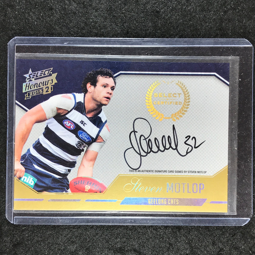 2015 Select AFL Honours 2 STEPHEN MOTLOP Select Certified Signature 196/400