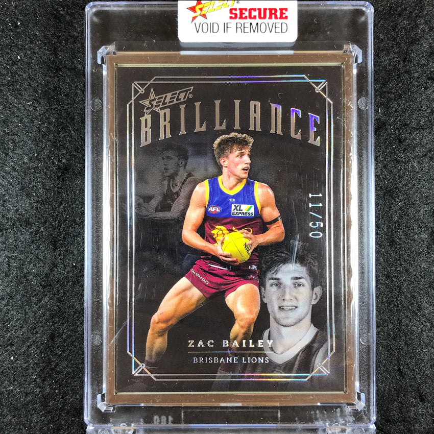 2022 Select AFL Brilliance ZAC BAILEY Platinum Frame 11/50