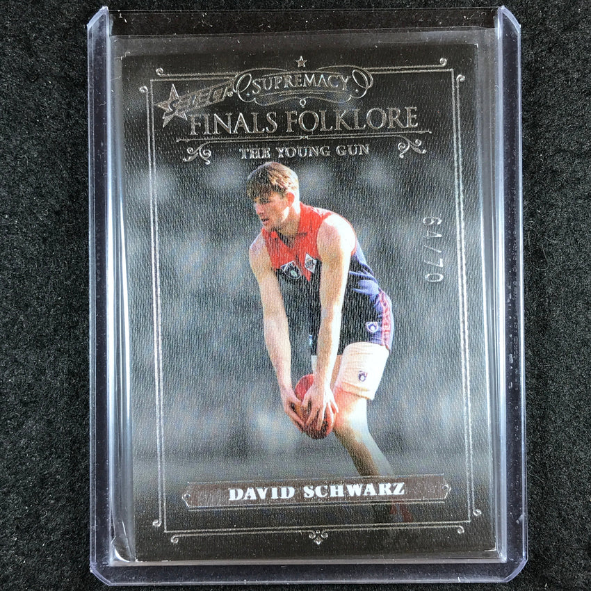 2019 Select AFL Supremacy DAVID SCHWARZ Finals Folklore 64/70