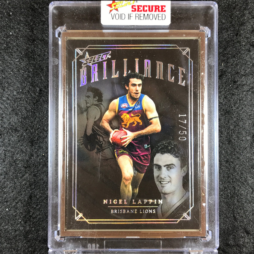 2022 Select AFL Brilliance NIGEL LAPPIN Platinum Frame 17/50