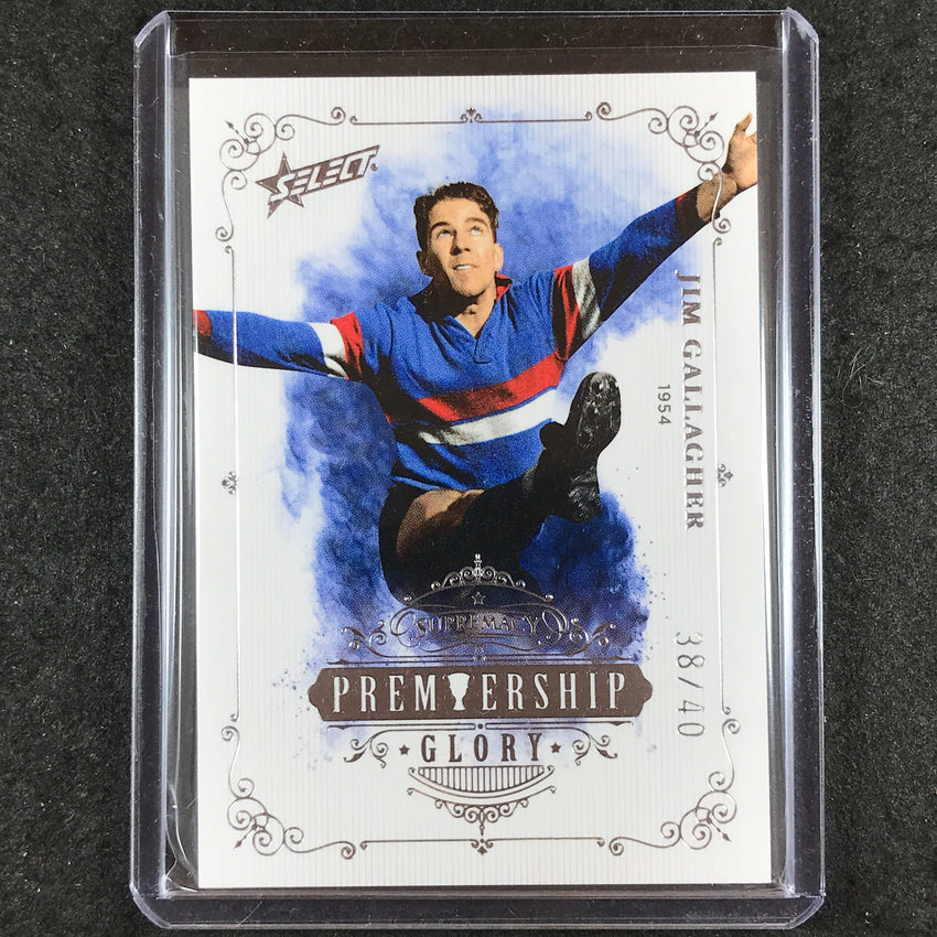 2019 Select AFL Supremacy JIM GALLAGHER Premiership Glory 38/40