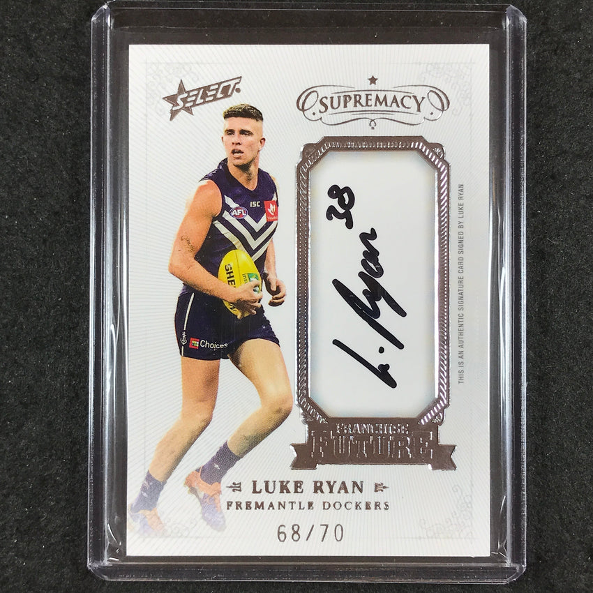 2019 Select AFL Supremacy LUKE RYAN Franchise Future Signature 68/70