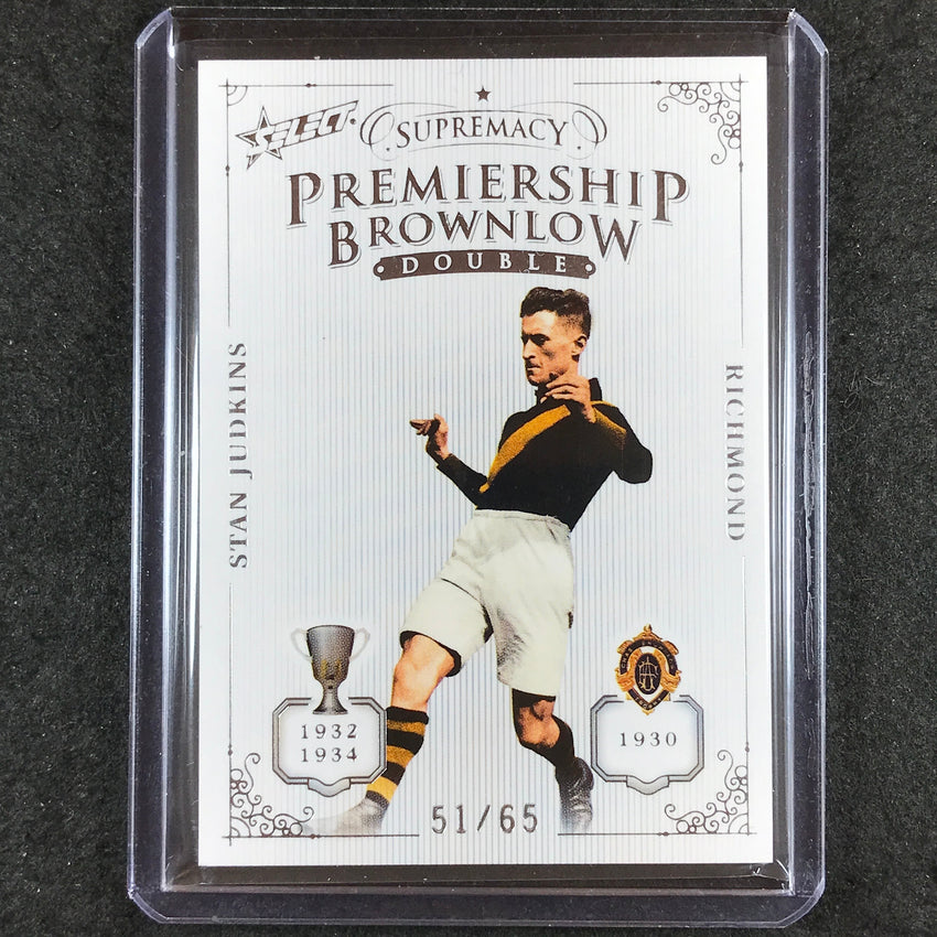 2019 Select AFL Supremacy STAN JUDKINS Premiership Brownlow Double 51/65