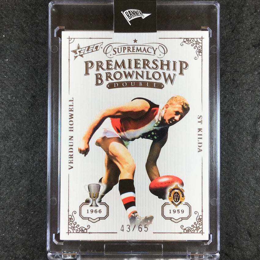 2019 Select AFL Supremacy VERDUN HOWELL Premiership Brownlow Double 43/65