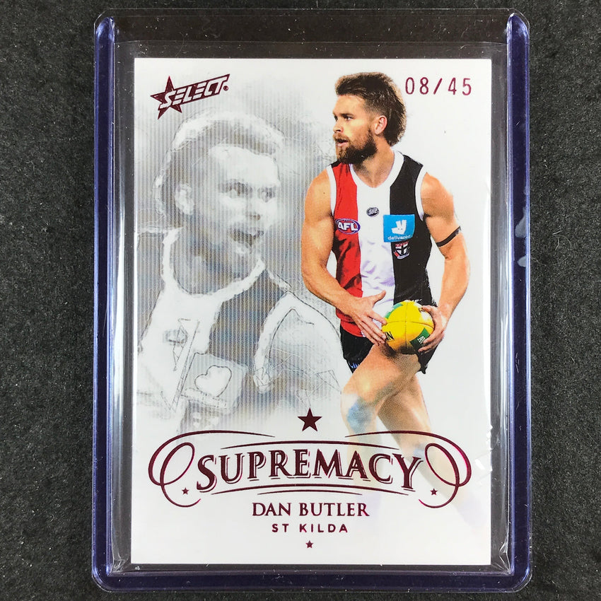 2021 Select AFL Supremacy DAN BUTLER Base Red 08/45