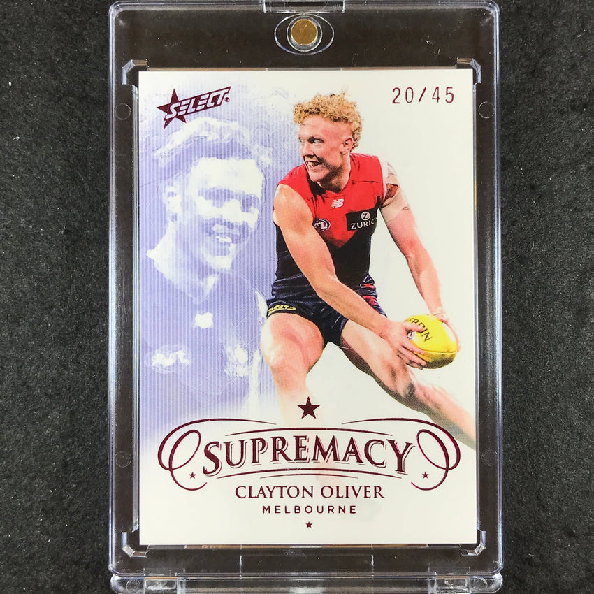 2021 Select AFL Supremacy CLAYTON OLIVER Base Red 20/45