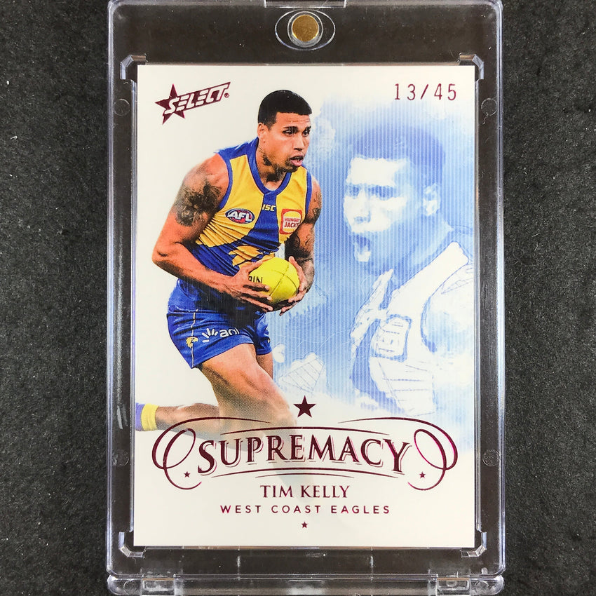 2021 Select AFL Supremacy TIM KELLY Base Red 13/45