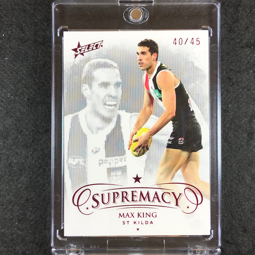 2021 Select AFL Supremacy MAX KING Base Red 40/45