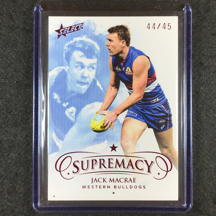 2021 Select AFL Supremacy JACK MACRAE Base Red 44/45