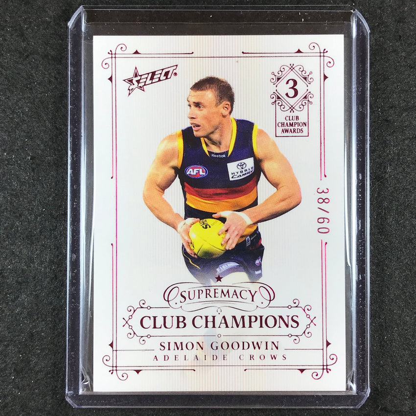 2021 Select AFL Supremacy SIMON GOODWIN Club Champions 38/60
