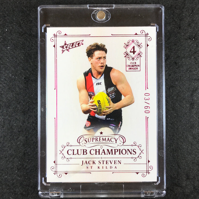 2021 Select AFL Supremacy JACK STEVEN Club Champions 03/60