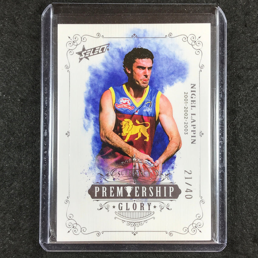 2021 Select AFL Supremacy NIGEL LAPPIN Premiership Glory 21/40
