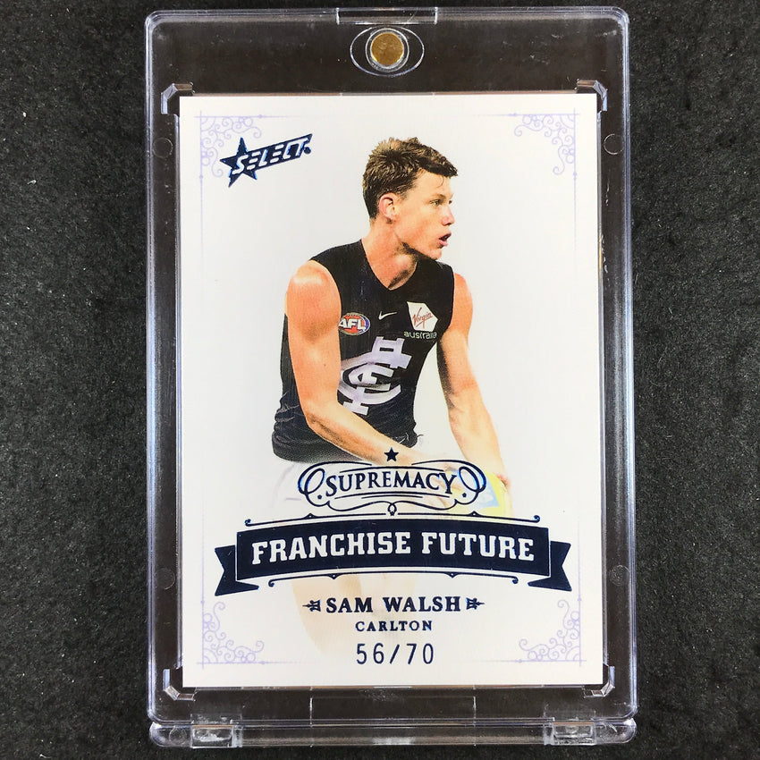 2021 Select AFL Supremacy SAM WALSH Franchise Future 56/70