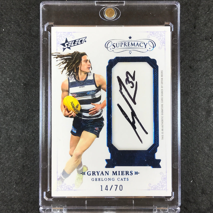 2021 Select AFL Supremacy GRYAN MIERS Franchise Future Signature 14/70