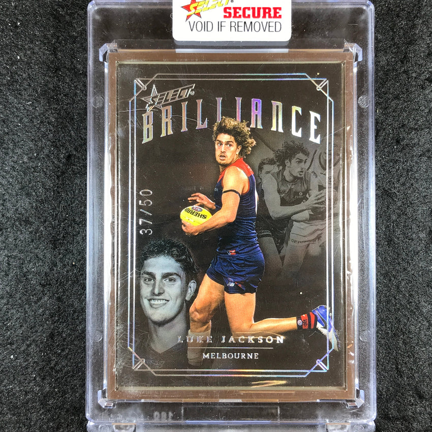 2022 Select AFL Brilliance LUKE JACKSON Platinum Frame 37/50