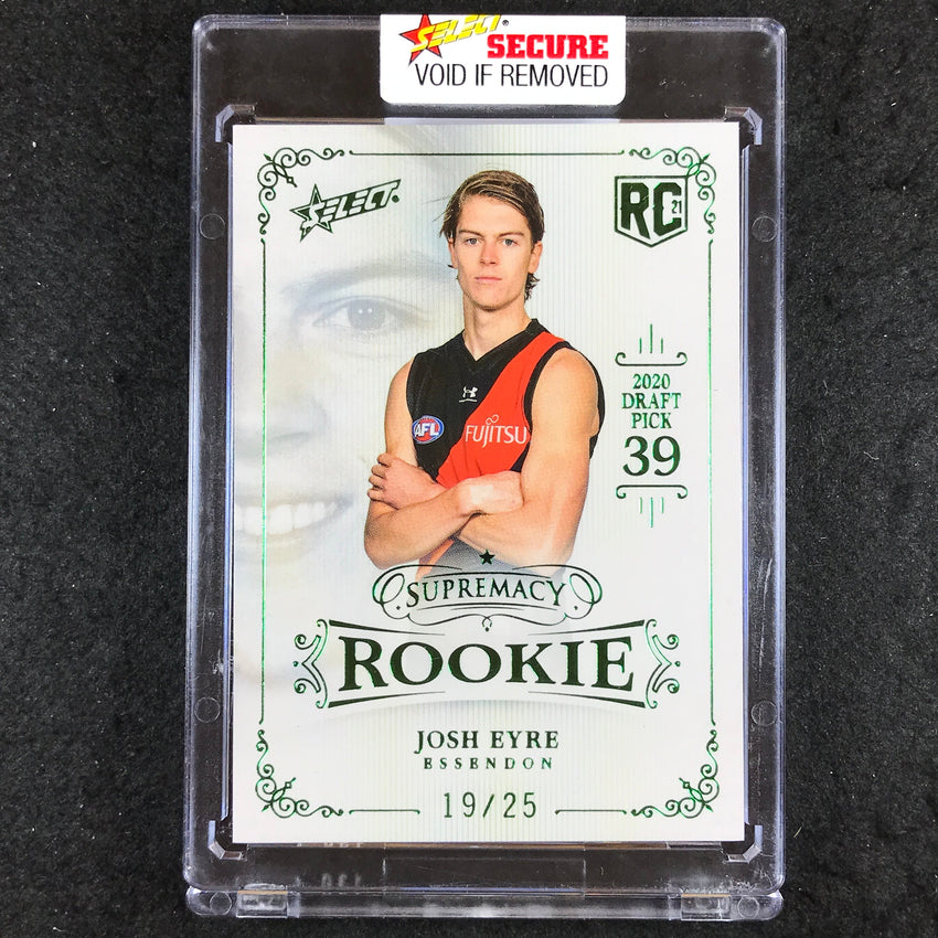 2021 Select AFL Supremacy Rookie JOSH EYRE Platinum Green 19/25