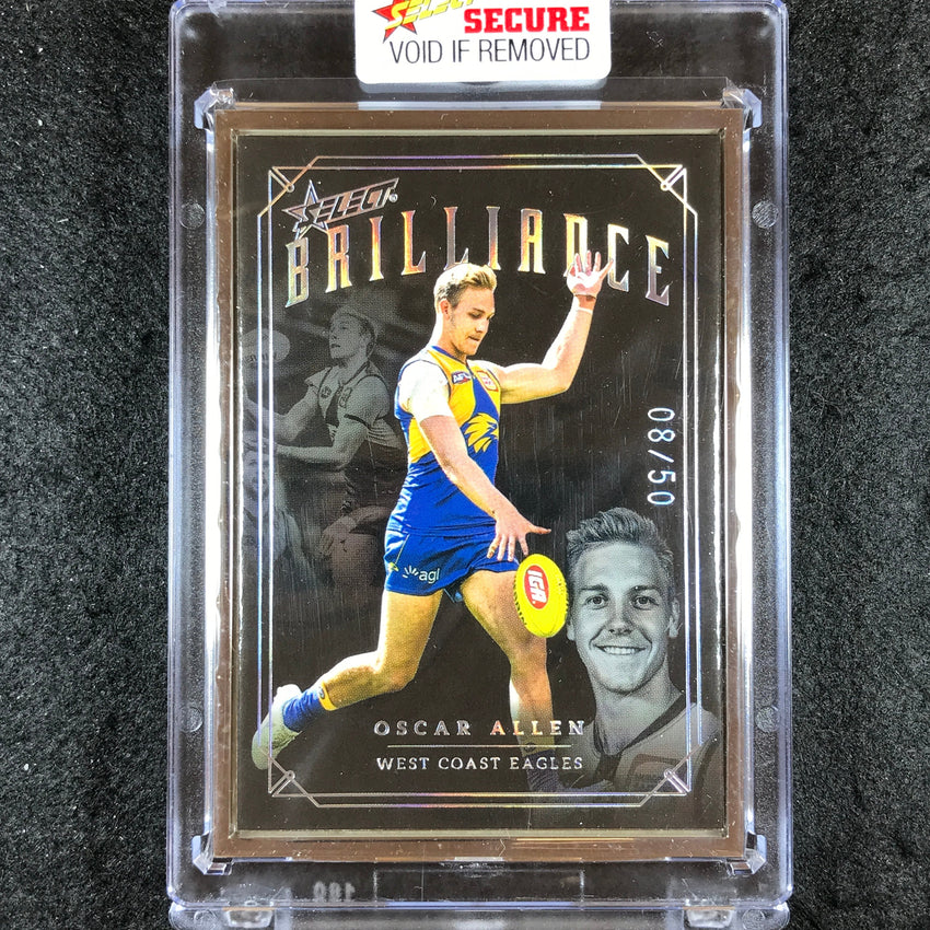 2022 Select AFL Brilliance OSCAR ALLEN Platinum Frame 08/50
