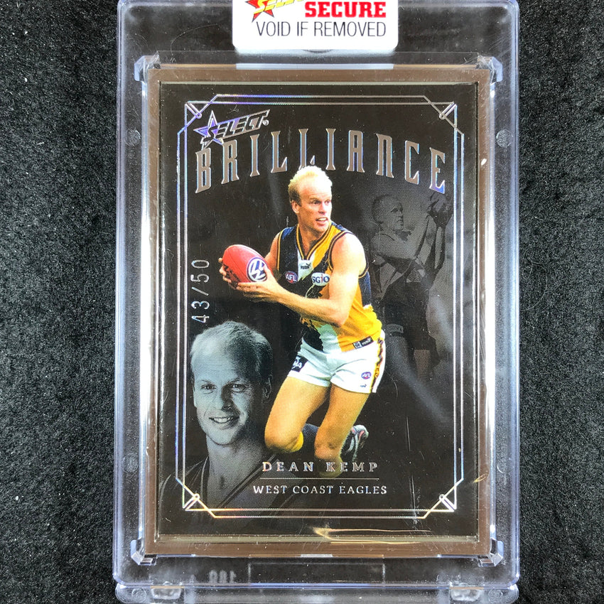 2022 Select AFL Brilliance DEAN KEMP Platinum Frame 43/50
