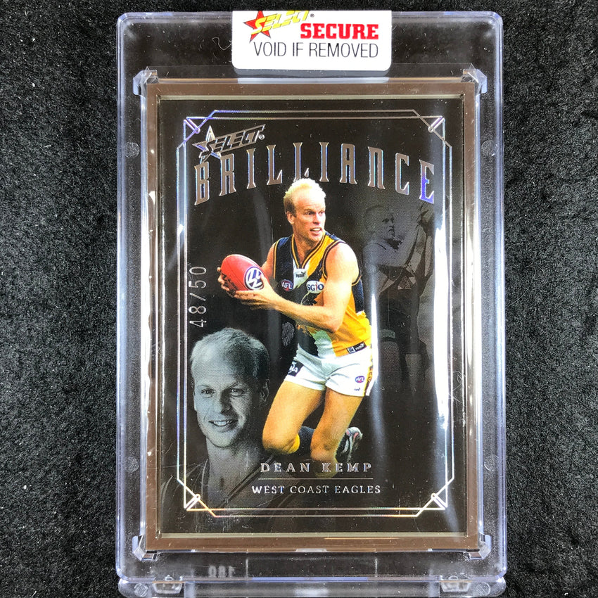 2022 Select AFL Brilliance DEAN KEMP Platinum Frame 48/50