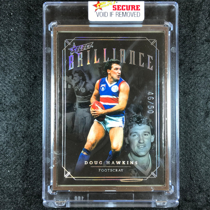 2022 Select AFL Brilliance DOUG HAWKINS Platinum Frame 46/50