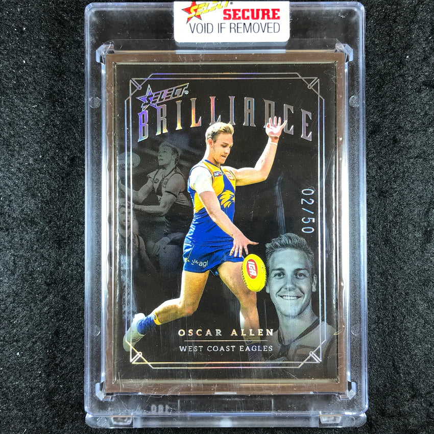 2022 Select AFL Brilliance OSCAR ALLEN Platinum Frame 02/50