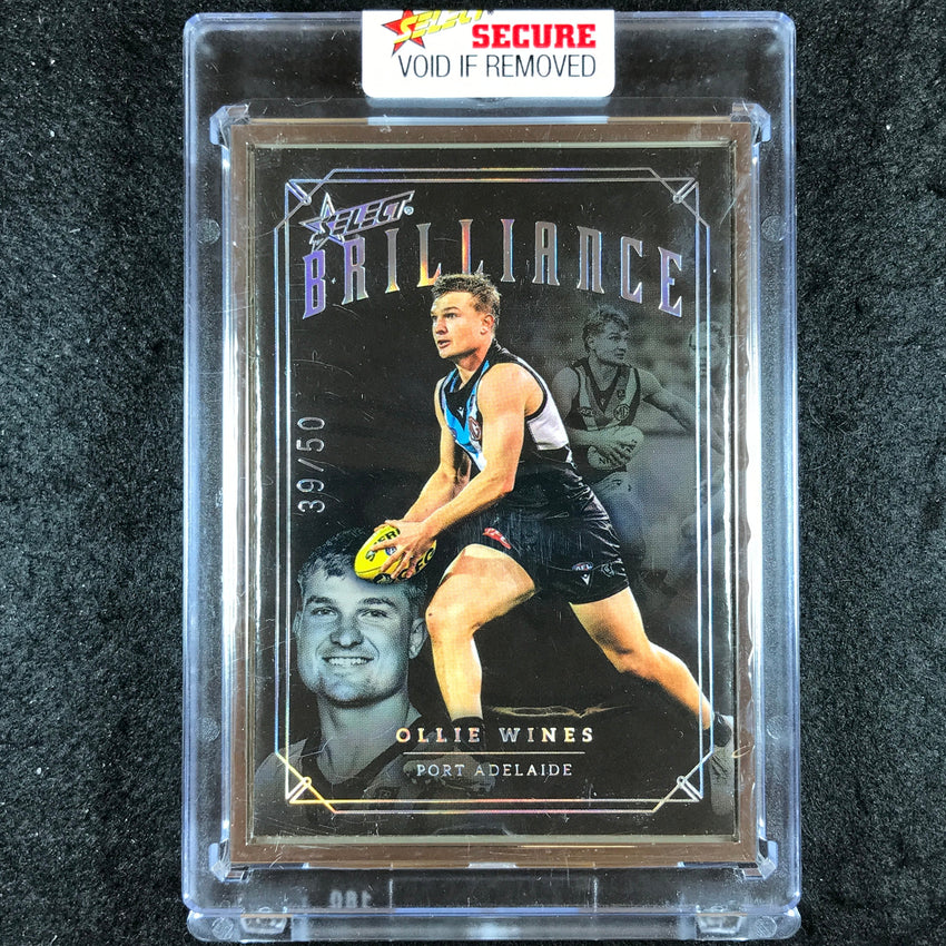 2022 Select AFL Brilliance OLLIE WINES Platinum Frame 39/50