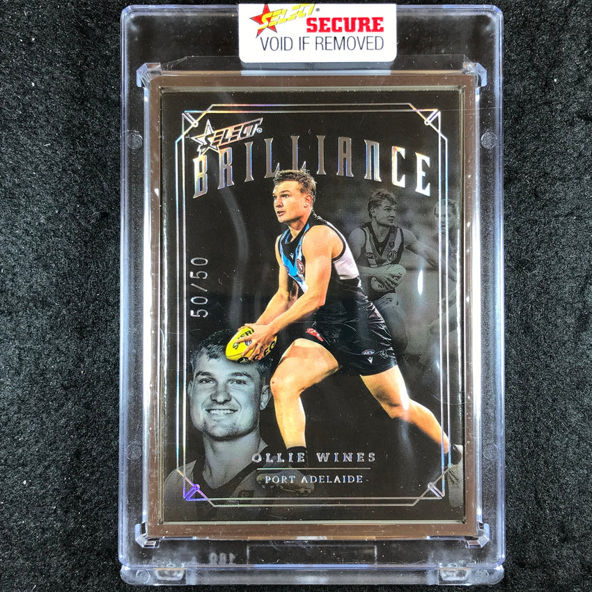 2022 Select AFL Brilliance OLLIE WINES Platinum Frame 50/50