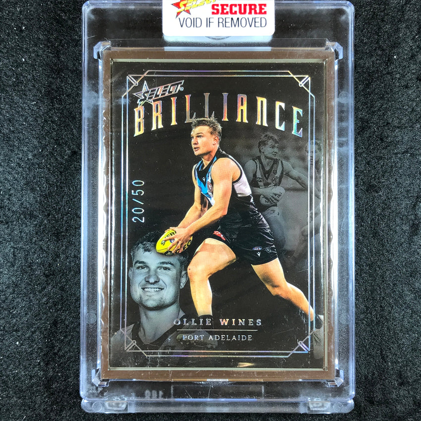 2022 Select AFL Brilliance OLLIE WINES Platinum Frame 20/50