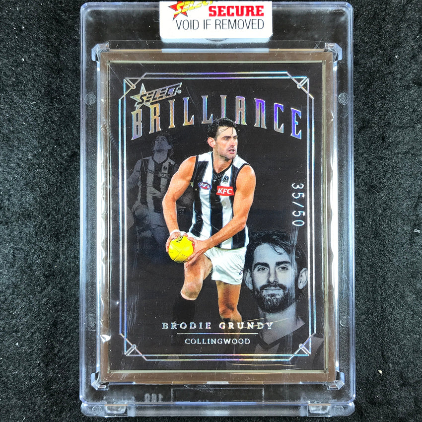 2022 Select AFL Brilliance BRODIE GRUNDY Platinum Frame 35/50