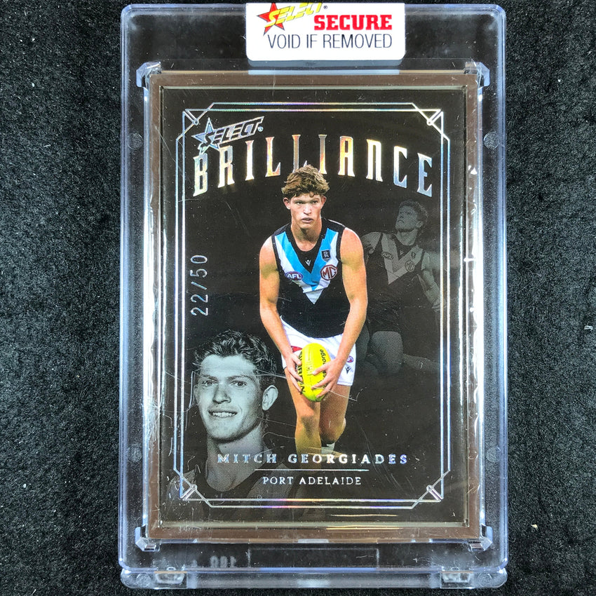 2022 Select AFL Brilliance MITCH GEORGIADES Platinum Frame 22/50