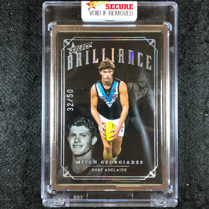 2022 Select AFL Brilliance MITCH GEORGIADES Platinum Frame 32/50