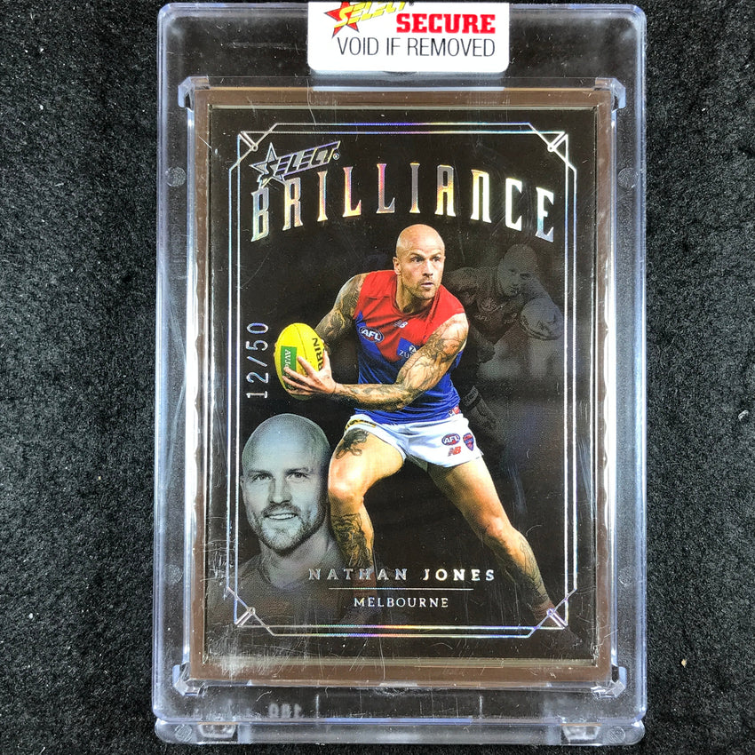 2022 Select AFL Brilliance NATHAN JONES Platinum Frame 12/50