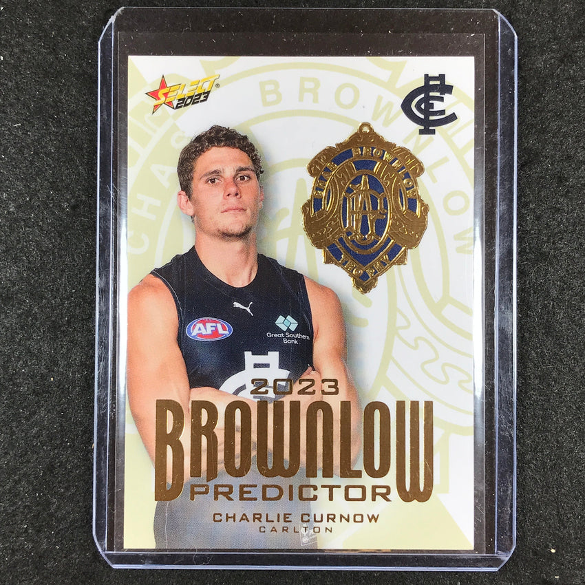 2023 Select AFL Footy Stars CHARLIE CURNOW Brownlow Predictor Gold 001/260
