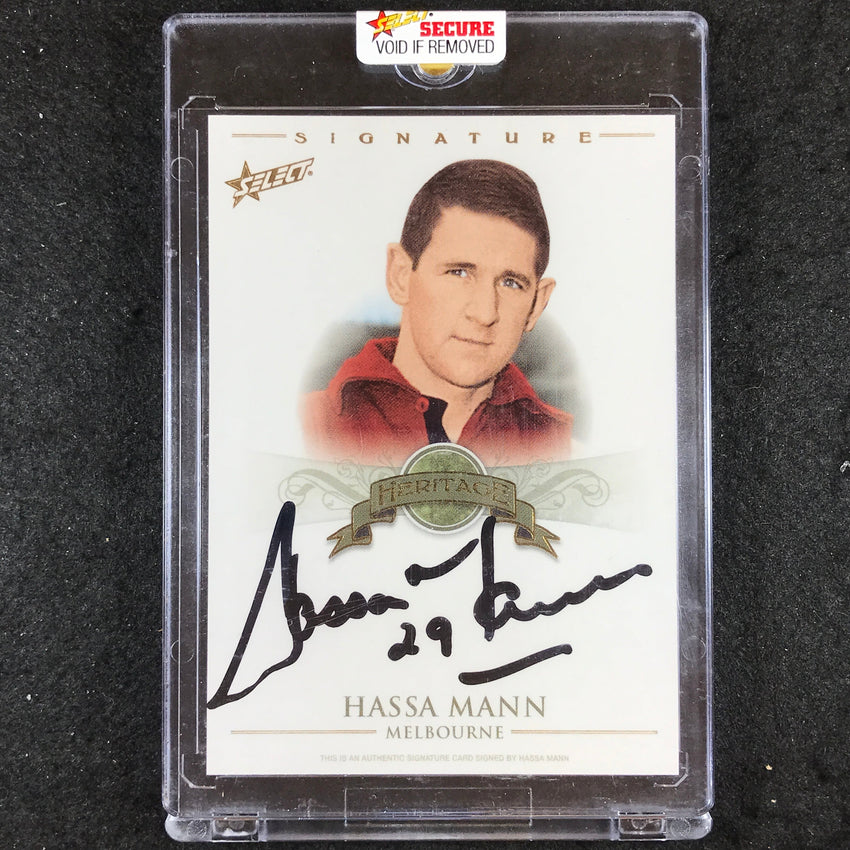2011 Select AFL Heritage Collection HASSA MANN Signature 80/100