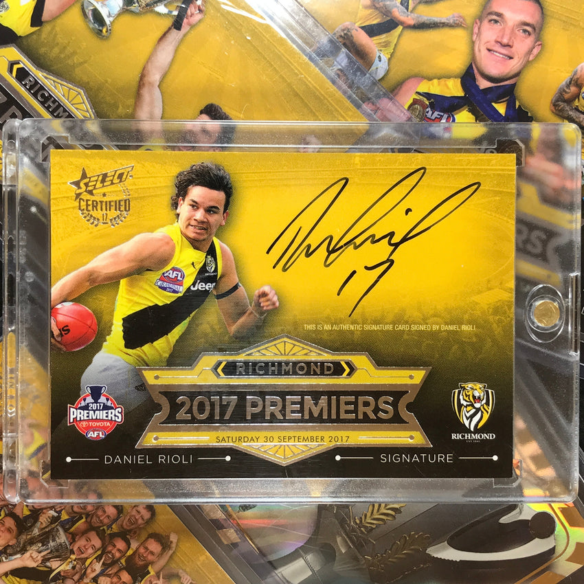 2017 Select AFL Certified PREMIERSHIP REDEMPTION Richmond RIOLI SIG 397/700