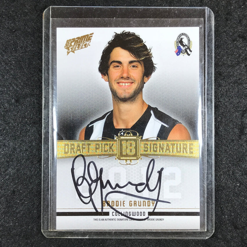 2013 Select AFL Prime BRODIE GRUNDY Draft Pick Signature 113/280
