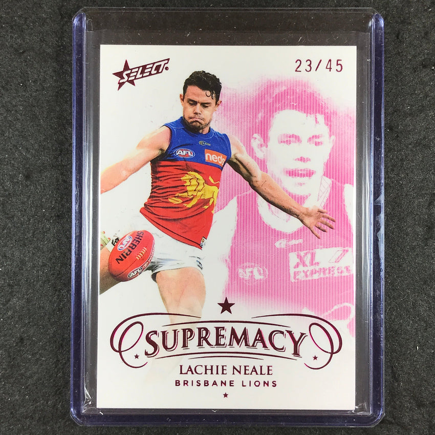 2021 Select AFL Supremacy LACHIE NEALE Base Red 23/45