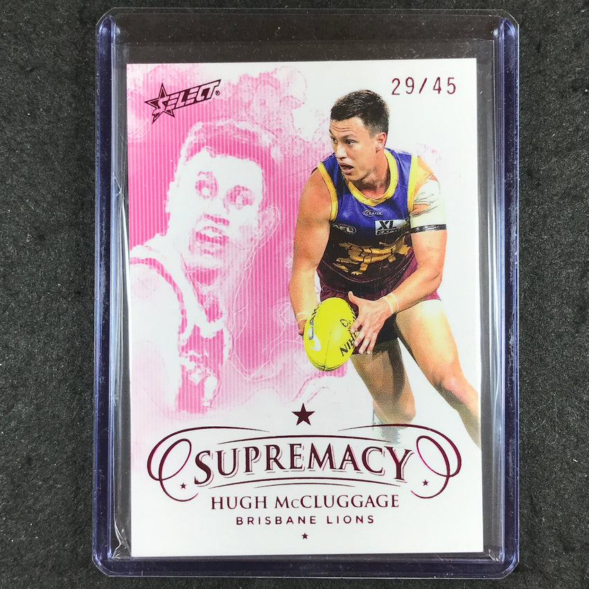 2021 Select AFL Supremacy HUGH MCCLUGGAGE Base Red 29/45