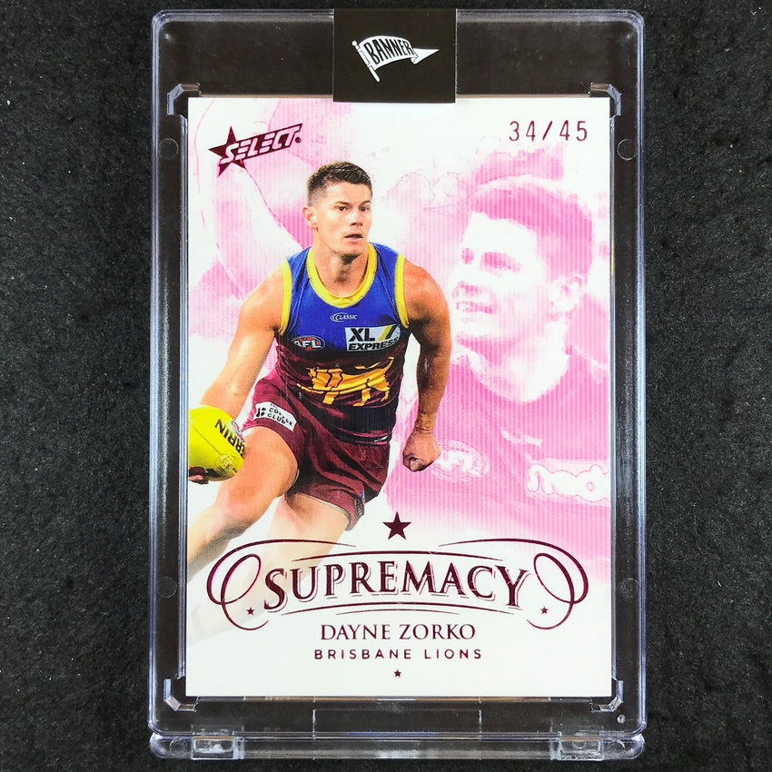 2021 Select AFL Supremacy DAYNE ZORKO Base Red 34/45