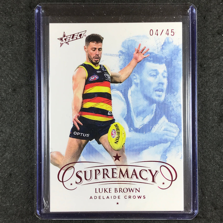 2021 Select AFL Supremacy LUKE BROWN Base Red 04/45